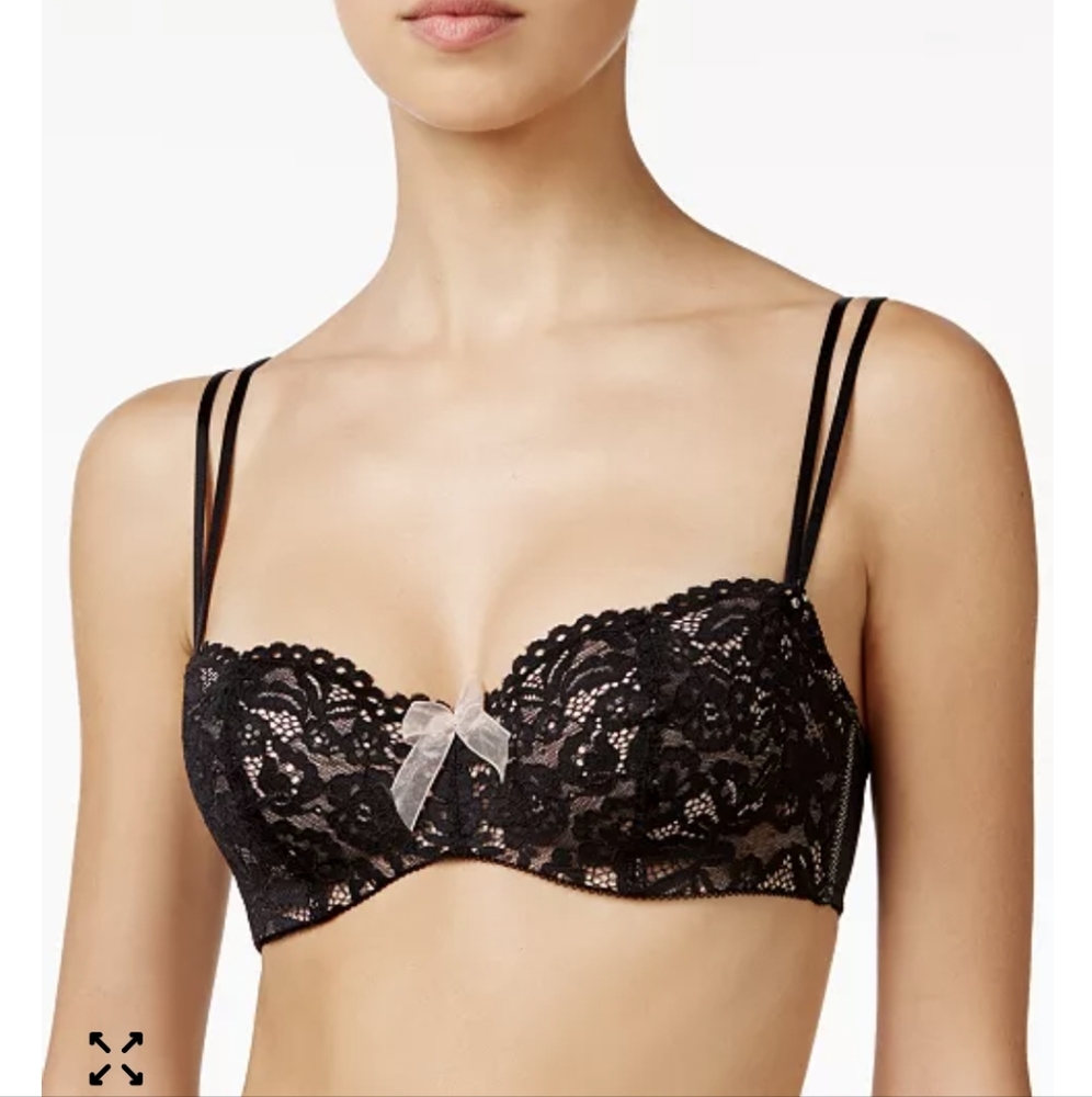 b. tempt'd Elegant Black Lace Bra